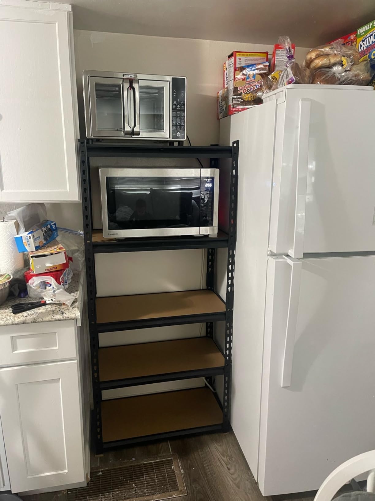 REIBII 2000LBS Storage Shelves 5 Tier Garage Shelving Heavy Duty Metal Shelving Adjustable Garage Shelves for Pantry Closet Kitchen Basement 28