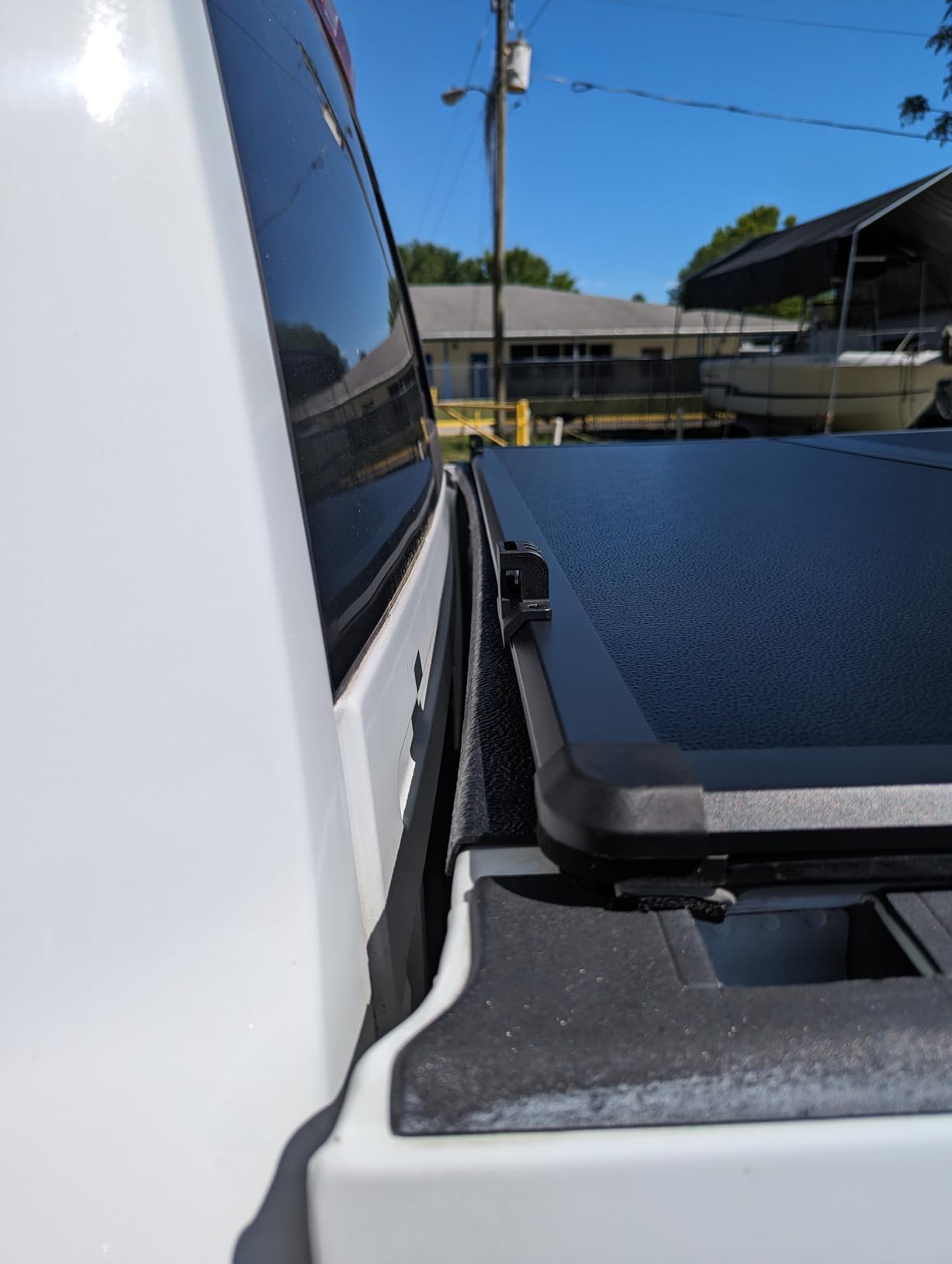 Hard Tri-Fold Truck Bed Tonneau Cover Compatible with 2009-2026 Dodge Ram 1500 & 2500 5.7ft Bed Without Ram Box (67.4