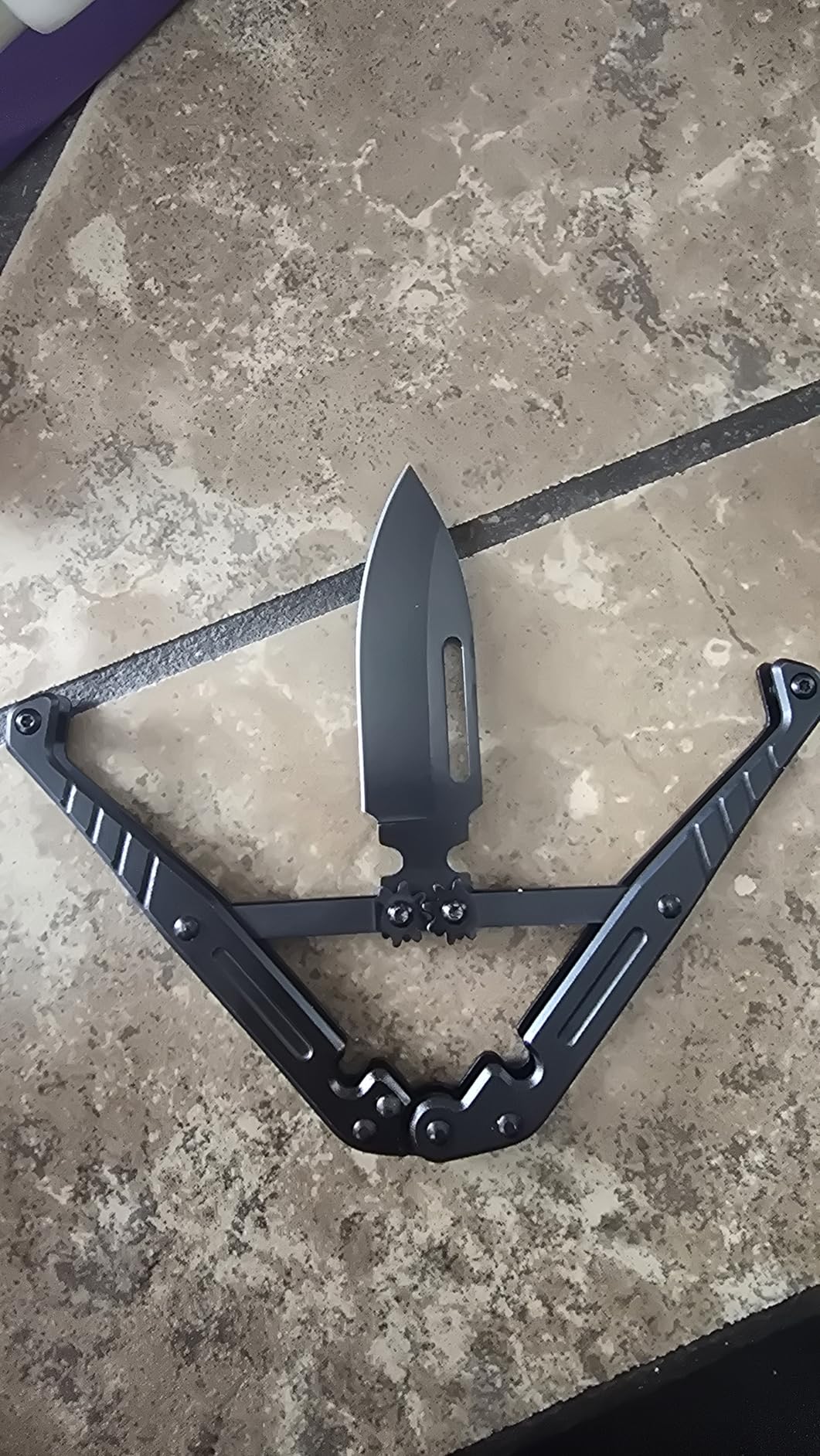 Automatic Utility Knife, All Metal Construction Carbon Stainless Steel Blade, Quick Change Retractable Box Cutter customer photo 1