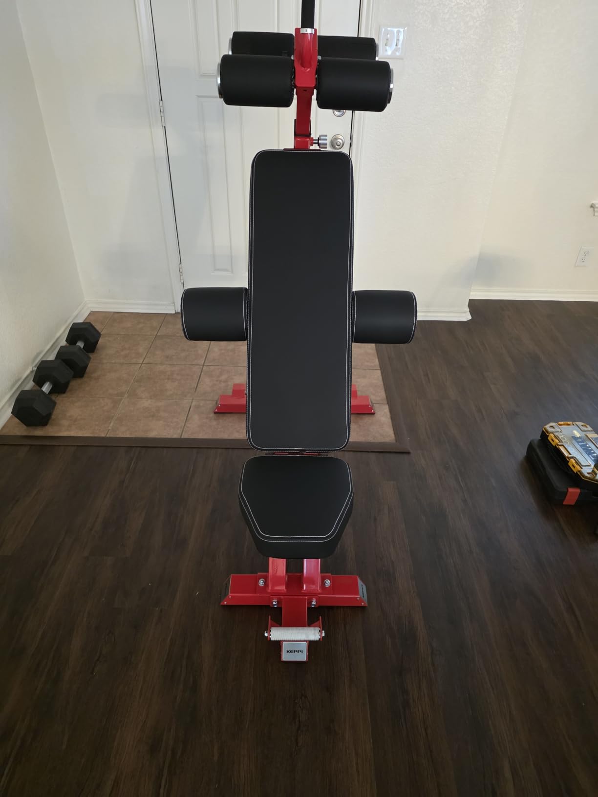 Keppi Fitness Bench6000 Weight Bench, Commercial Grade FID Workout Bench | 2200lb Flat Capacity, 11 Back & 8 Seat Specialized Angles for Serious Lifters, 97lb Frame Weight with above 1 Gauge Support customer photo 2