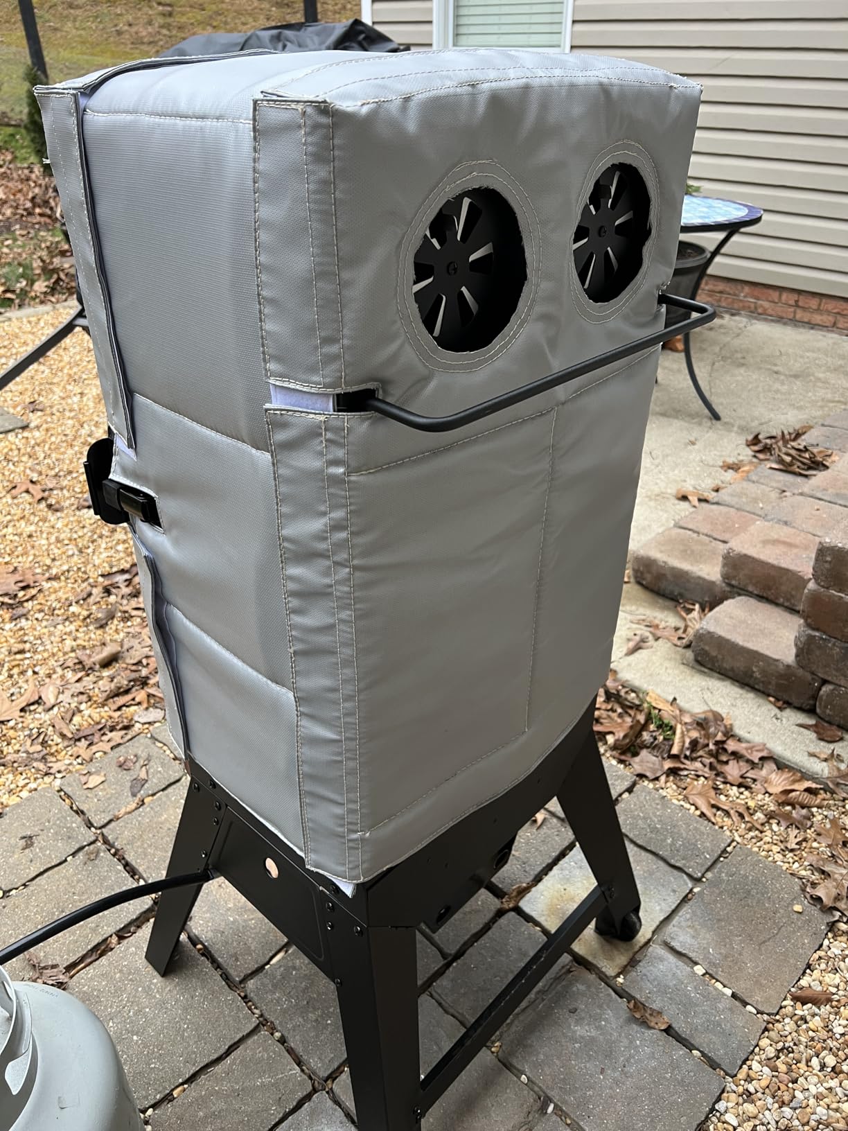 Hisencn Grill Insulation Blanket for Pit Boss Pro Series Elite 6-Series Wood Pellet Smoker PBV6PSE, Magnetic Heat Retention Smoker Cover, Fire-Resistant Fiberglass Blanket, Save Pellets in Winter customer photo 2