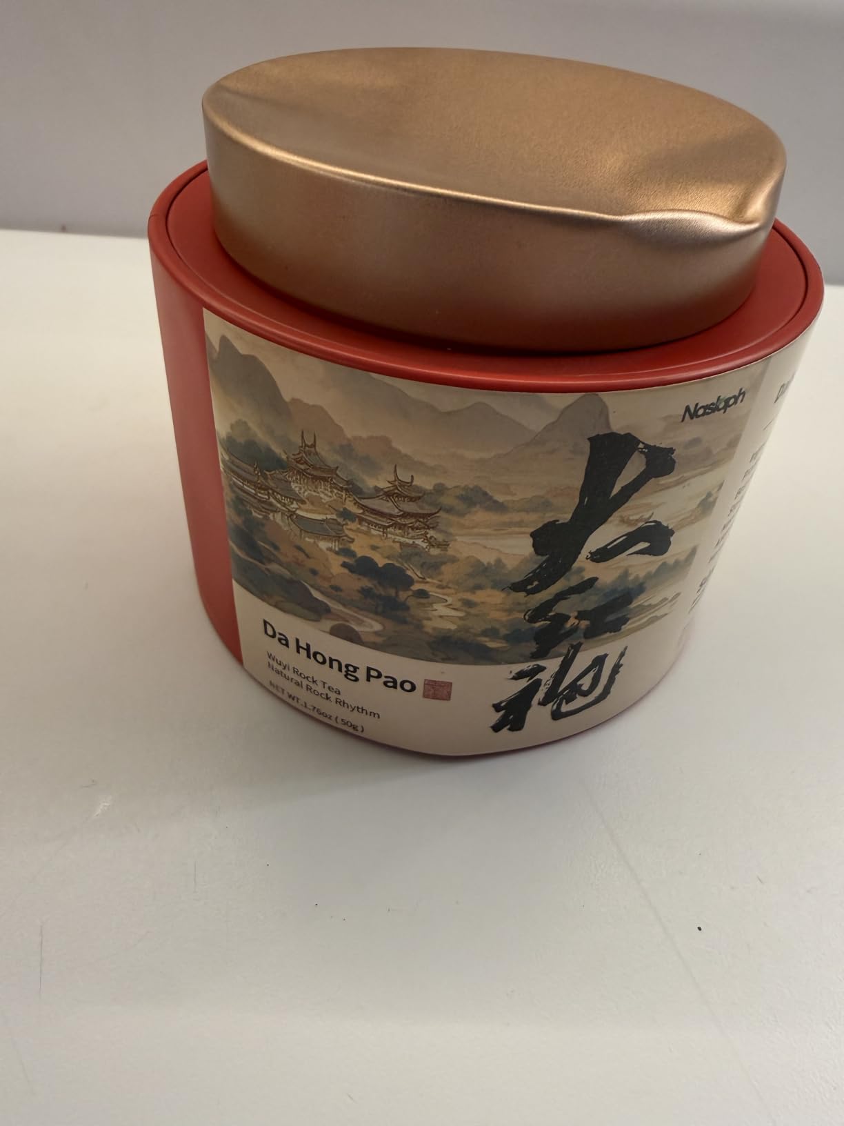 NASLAPH Da Hong Pao Oolong Tea, Wuyi Rock Oolong Tea Loose Leaf with Fragrant and Mellow, Exquisite Traditional Craftsmanship, China Wuyi Mountain Big Red Robe Oolong Tea AAA Grade customer photo 1