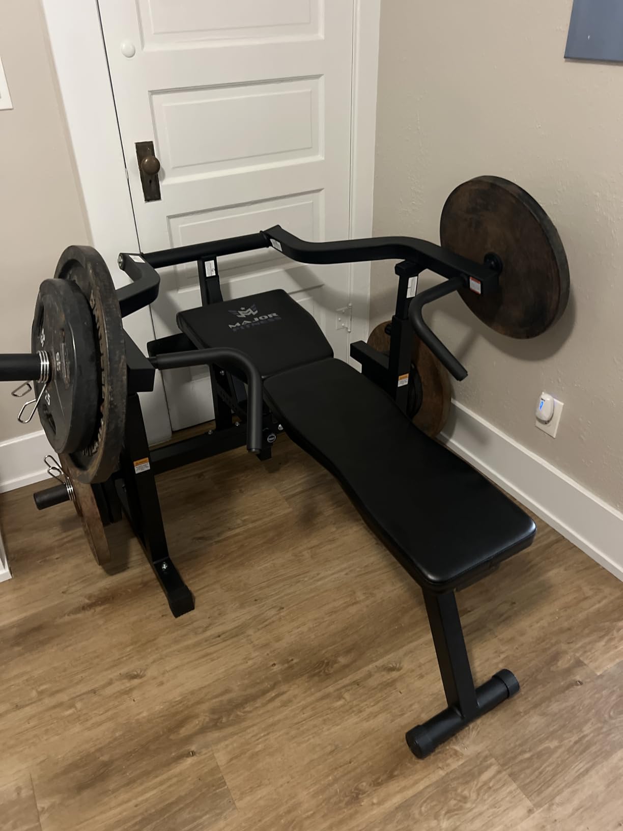 Major Fitness Drone P1 Bench Press Rack with Independent Arms - Adjustable Flat & Incline Bench Press for Chest & AB Workouts - Perfect Home Gym Equipment customer photo 2