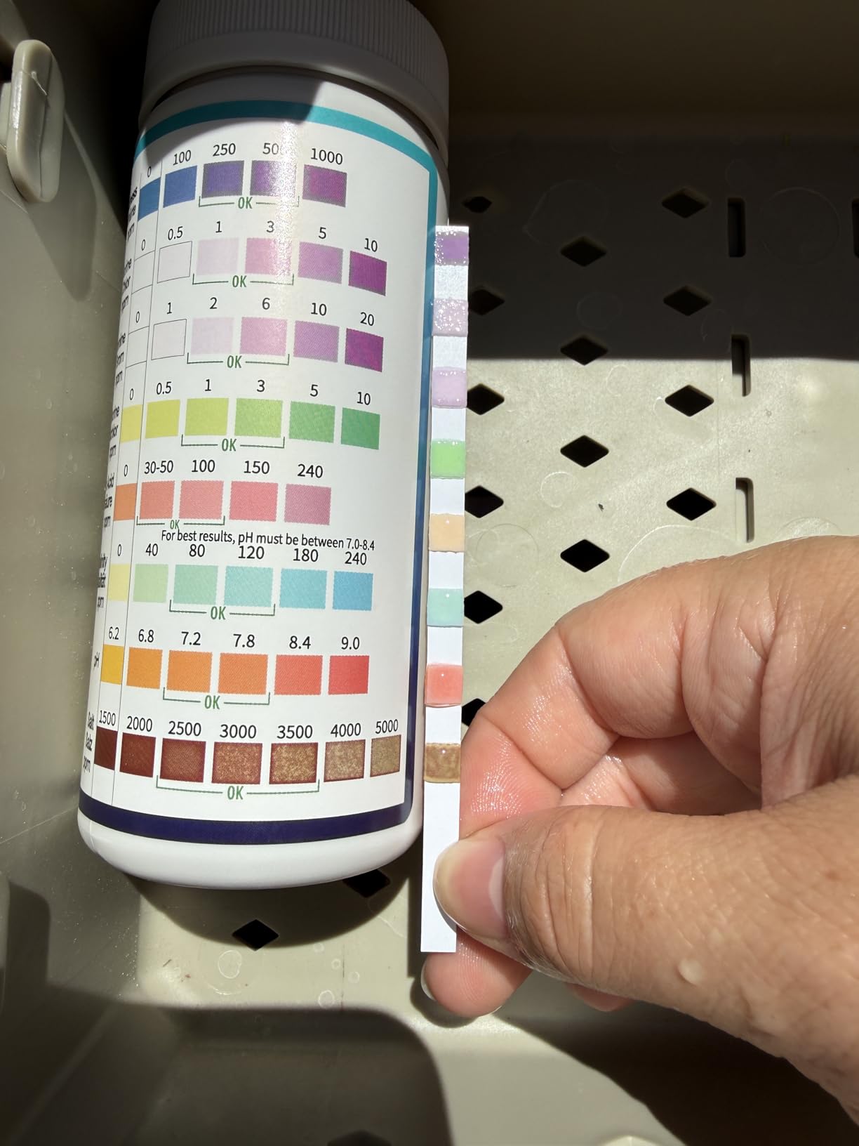 All-New 2026 8-in-1 Pool Test Strips -150 CT Pool Salt Test Strips | Salt Water Pool Testing Kit for Salt Water Pools, in & Above-Ground Pools, Hot Tubs&Spas| Quick&Accurate Testing Chlorine,pH,Salt customer photo 2