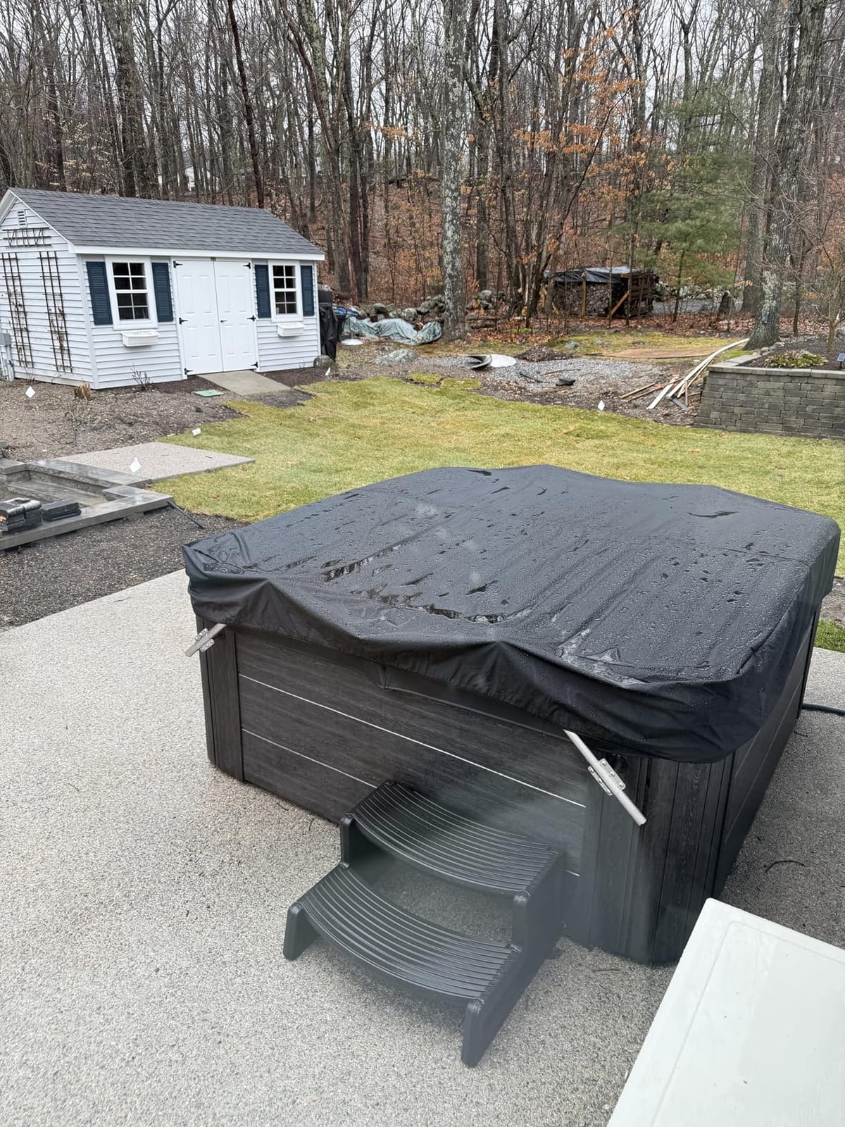 Covermates Classic Square Hot Tub Cover – 84W x 84D x 14H, Black customer photo 2