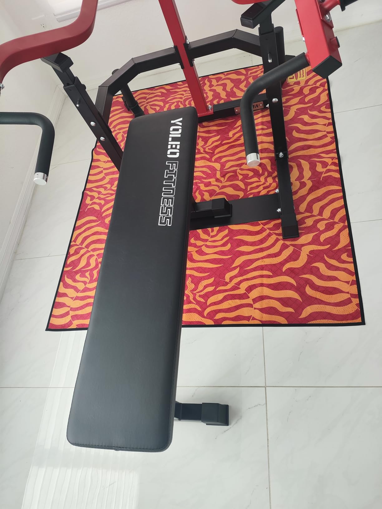 YOLEO Chest Press Machine, 1100LBS Bench Press Machine with Separate Press Station & Adjustable Weight Bench, Independent Converging Arms customer photo 1