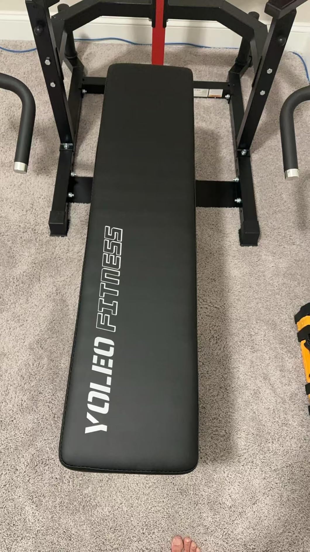 YOLEO Chest Press Machine, 1100LBS Bench Press Machine with Separate Press Station & Adjustable Weight Bench, Independent Converging Arms customer photo 2