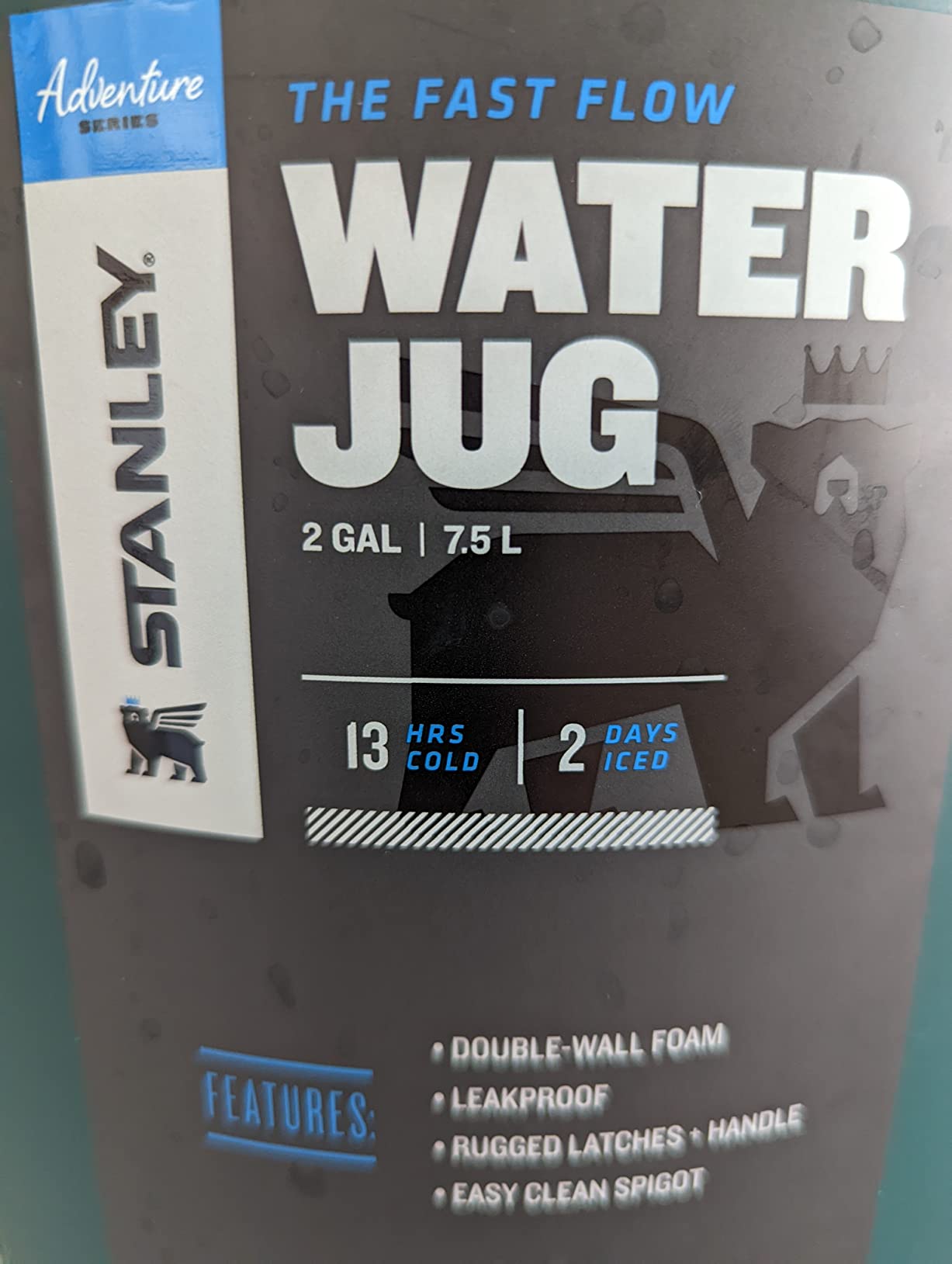 Stanley Adventure Fast Flow Water Jug | Leakproof Ice Water Dispenser | Insulated Beverage Cooler | Easy Pour Spigot and Latched Foam Lid | BPA-Free customer photo 1