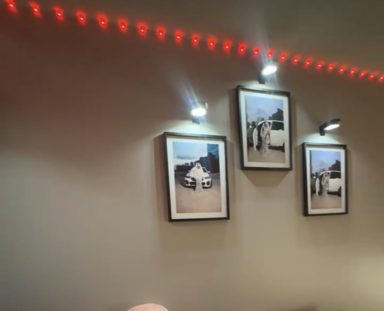 4-Pack Picture Lights for Wall, Rechargeable Wireless Poster Lights, Black | Magnetic Painting Lights with 3CCT & 12RGB, LED Art Display Light with Remote (Dimmable & Timer) for Frame Gallery Wall Decor customer photo 2