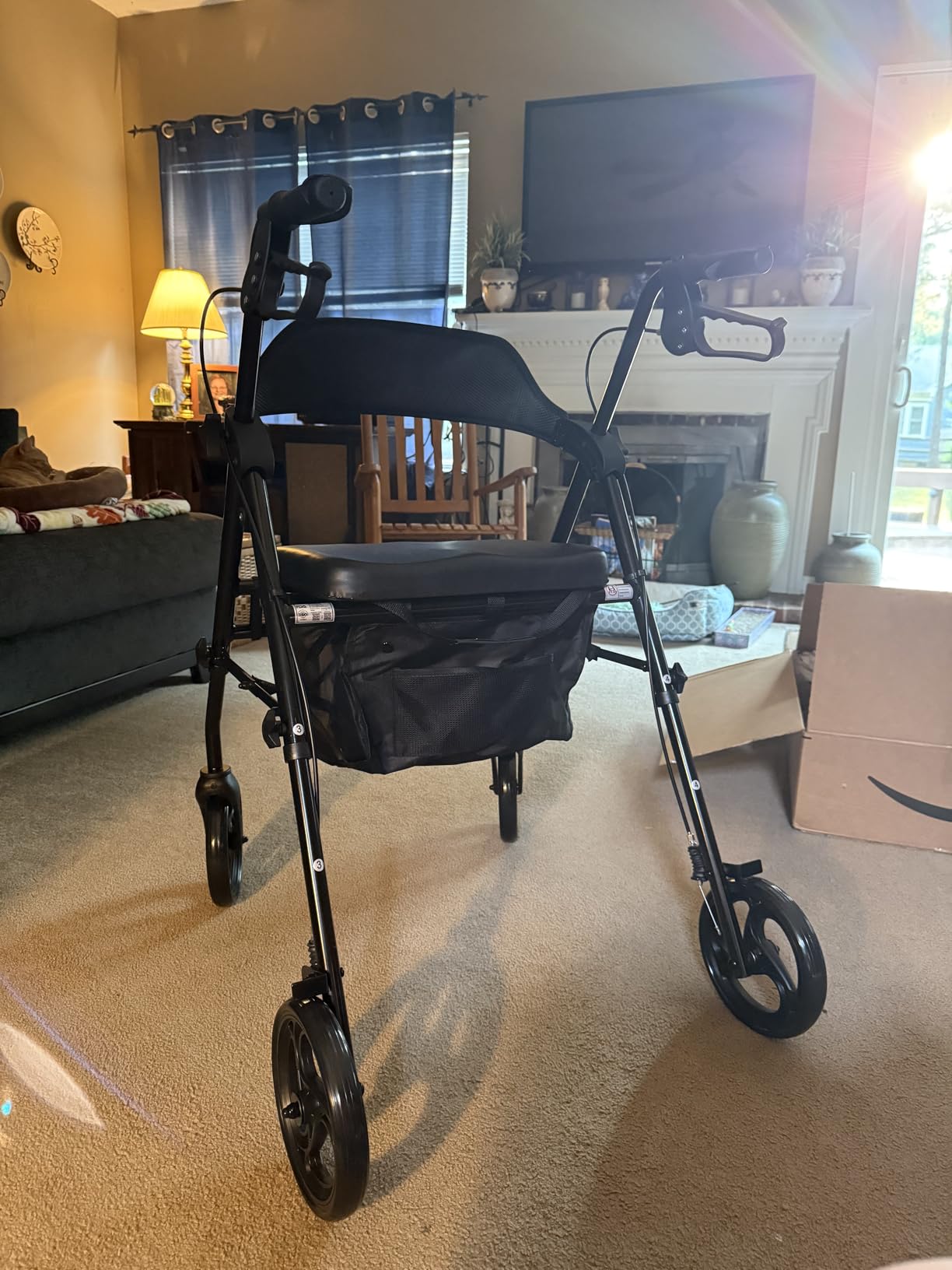 soundfuse Foldable Rollator Walkers for Seniors with 16