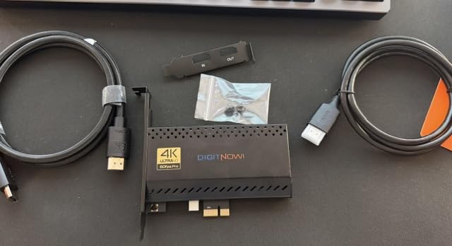 VIXLW 4K Internal Capture Card, PCIe Capture Card, HDMI, 4K60 Passthrough, Ultra-Low Latency for Streaming & Recording, for PS4,PS5, Xbox, in OBS, YouTube, Single & Dual PC Setups, Black customer photo 1