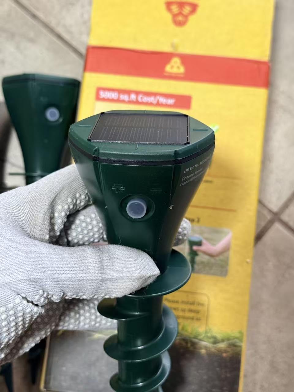Mole Repellent Solar Powered 8 Pack, Gopher Repellent Ultrasonic for Lawns, IP65 Waterproof Mole Deterrent for Yard, Outdoor Pest Control for Groundhog, Vole, Armadillo, Chipmunk, Snake customer photo 1