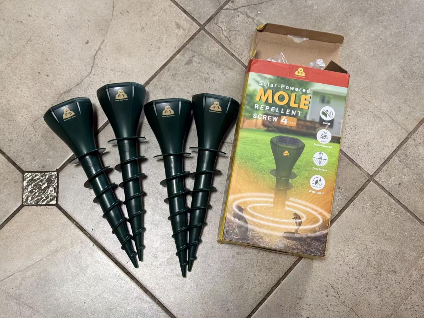 Mole Repellent Solar Powered 8 Pack, Gopher Repellent Ultrasonic for Lawns, IP65 Waterproof Mole Deterrent for Yard, Outdoor Pest Control for Groundhog, Vole, Armadillo, Chipmunk, Snake customer photo 2