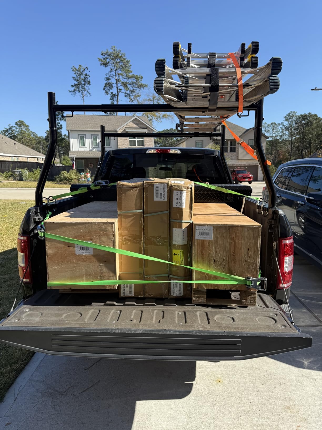 Ladder Rack for Truck No Drill, Kayak Rack for Truck Bed, 800 LBS Capacity customer photo 2