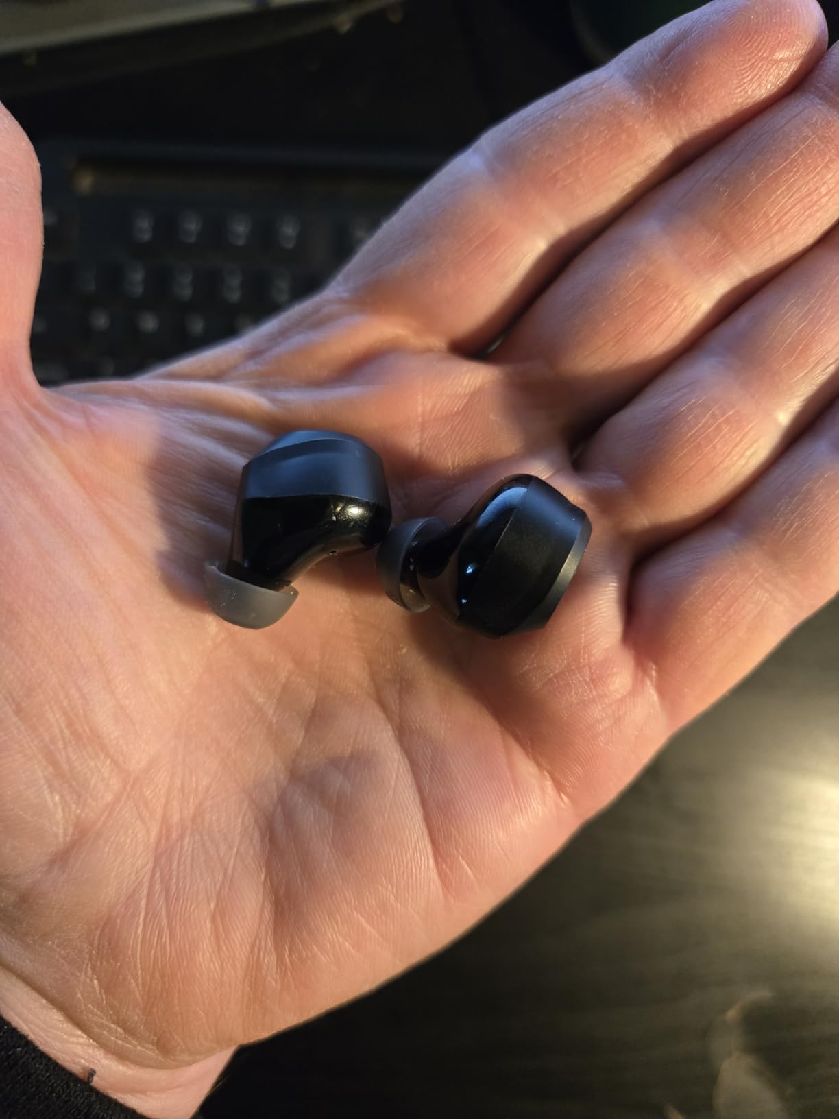TOZO NC9 Hybrid Active Noise Cancelling Wireless Earbuds, 60H Playtime, LED Display, 6 Mic ENC Clear Calls, Deep Bass Sound, IPX8, in Ear Bluetooth 5.3 Headphones, 32 EQs via APP, Comfort Fit Ear Buds customer photo 1