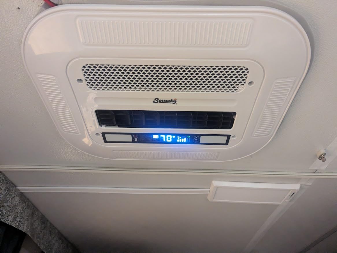 12V RV Air Conditioner | 11000 BTU with Heating | Ultra-Low Power Draw | 43LBS Mini 1-Person DIY Install | Quiet 12 Volt DC Battery Powered Camper AC Unit for Off-Grid Camping, Vans, Trucks, Trailers customer photo 1