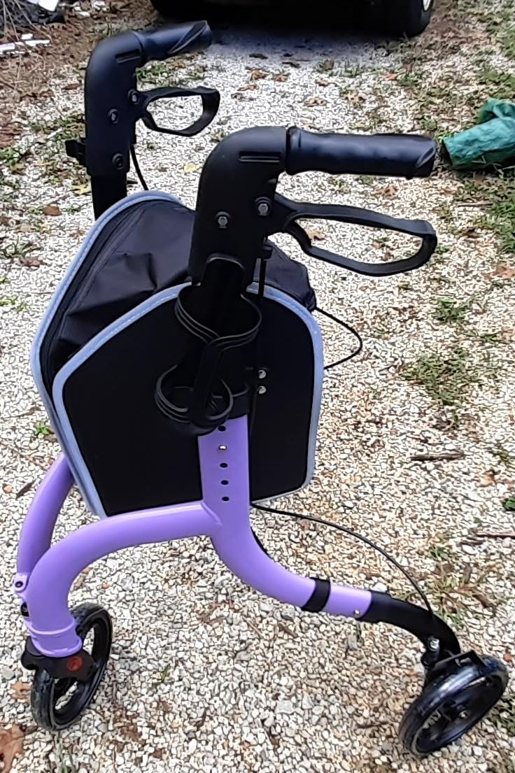 HOMLAND Foldable 3 Wheel Walkers for Seniors, Lightweight 10.4 lbs customer photo 2