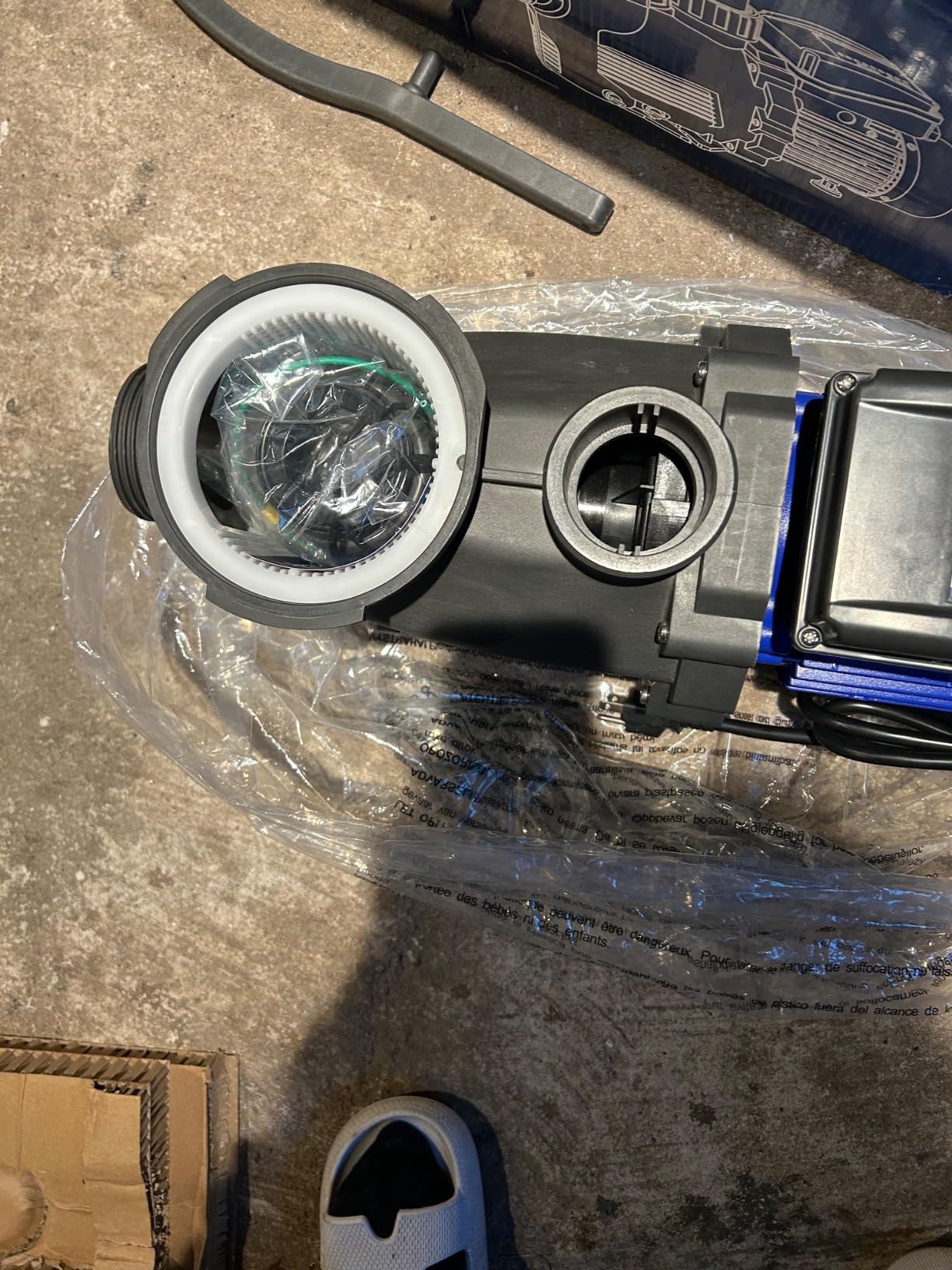 Aquastrong 2HP In/Above Ground Pool Pump, Dual Speed with Timer, 115V, 5186GPH, High Flow Self Primming Swimming Pool Pump,Black customer photo 1