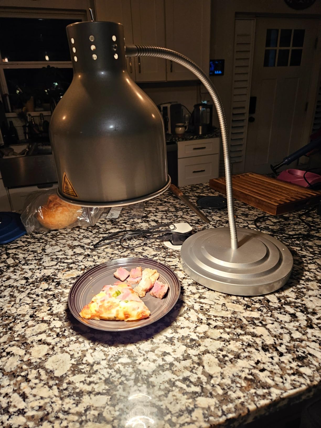Food Heat Lamp with 3 Bulbs, 500W Rapid and Steady Heating, Painted Black | Catering Food Warmer Lamp, Commercial Heat Lamp for Food, Electric Food Warming Lamp for Buffet & Parties customer photo 1