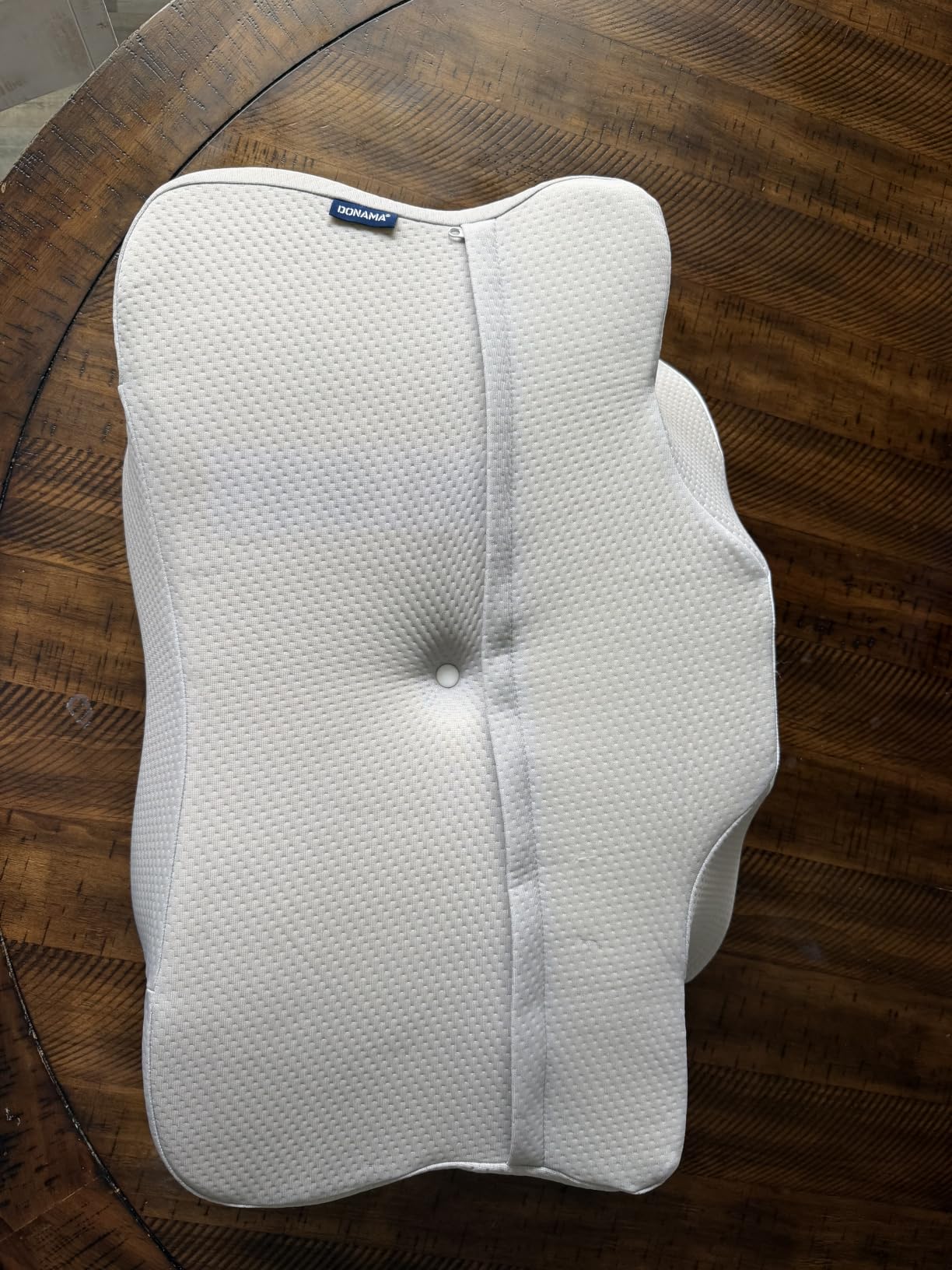 DONAMA Cervical Pillow for Neck Pain, Ergonomic Memory Foam Contour Pillow | Dual-Height Adjustable, Cooling Hypoallergenic Cover, Odorless, CertiPUR-US, Side/Back/Stomach Sleepers, OEKO-TEX Certified customer photo 1