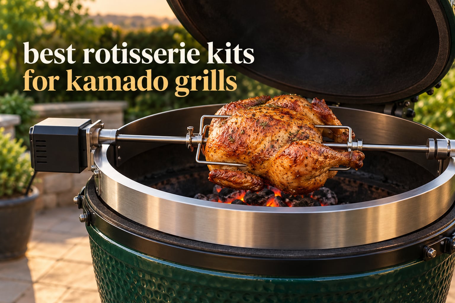 best rotisserie kits for kamado grills