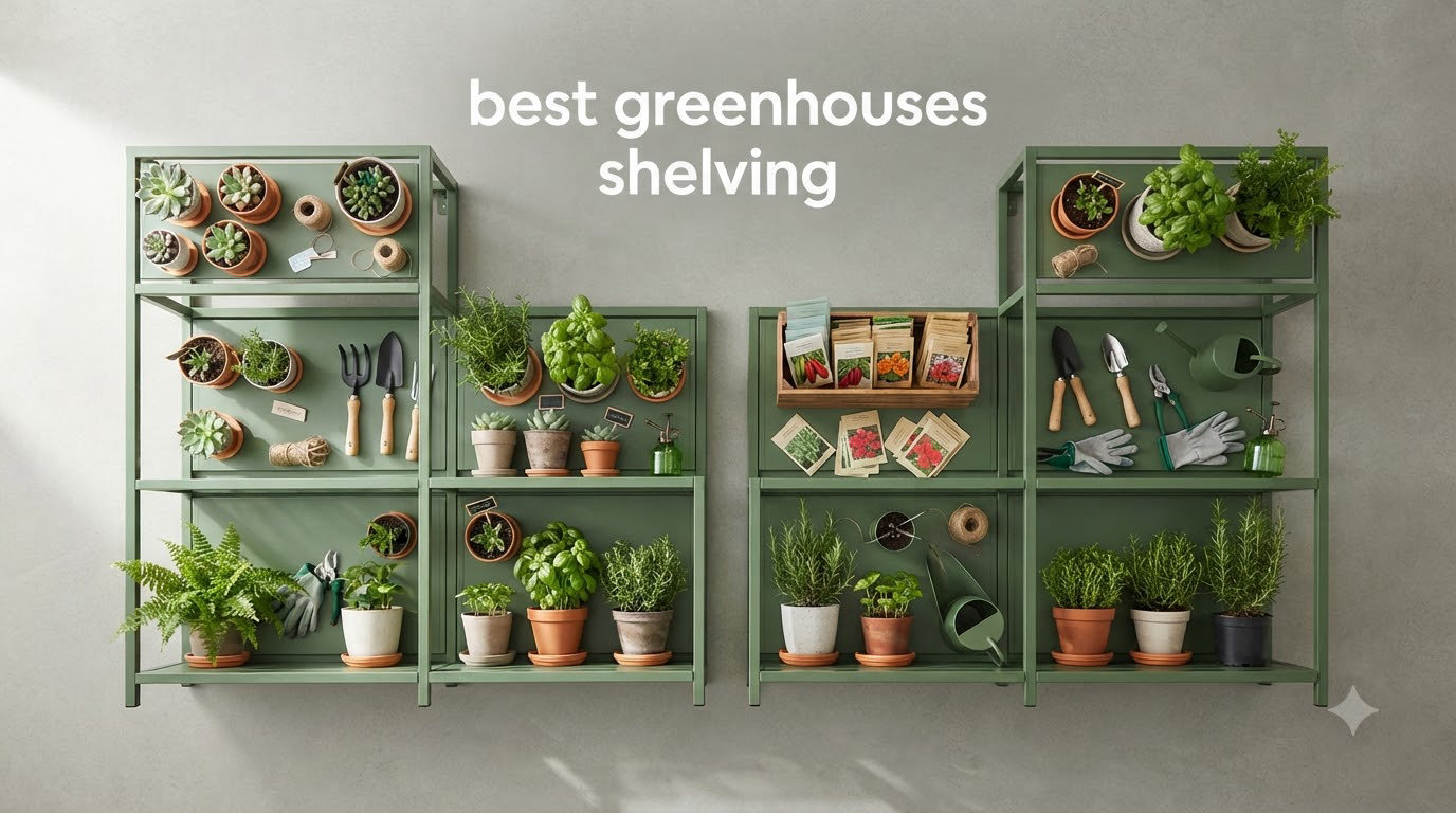 best greenhouses shelving