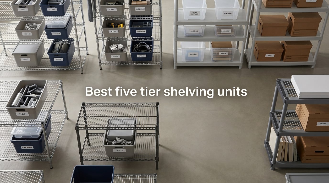 Best five tier shelving units