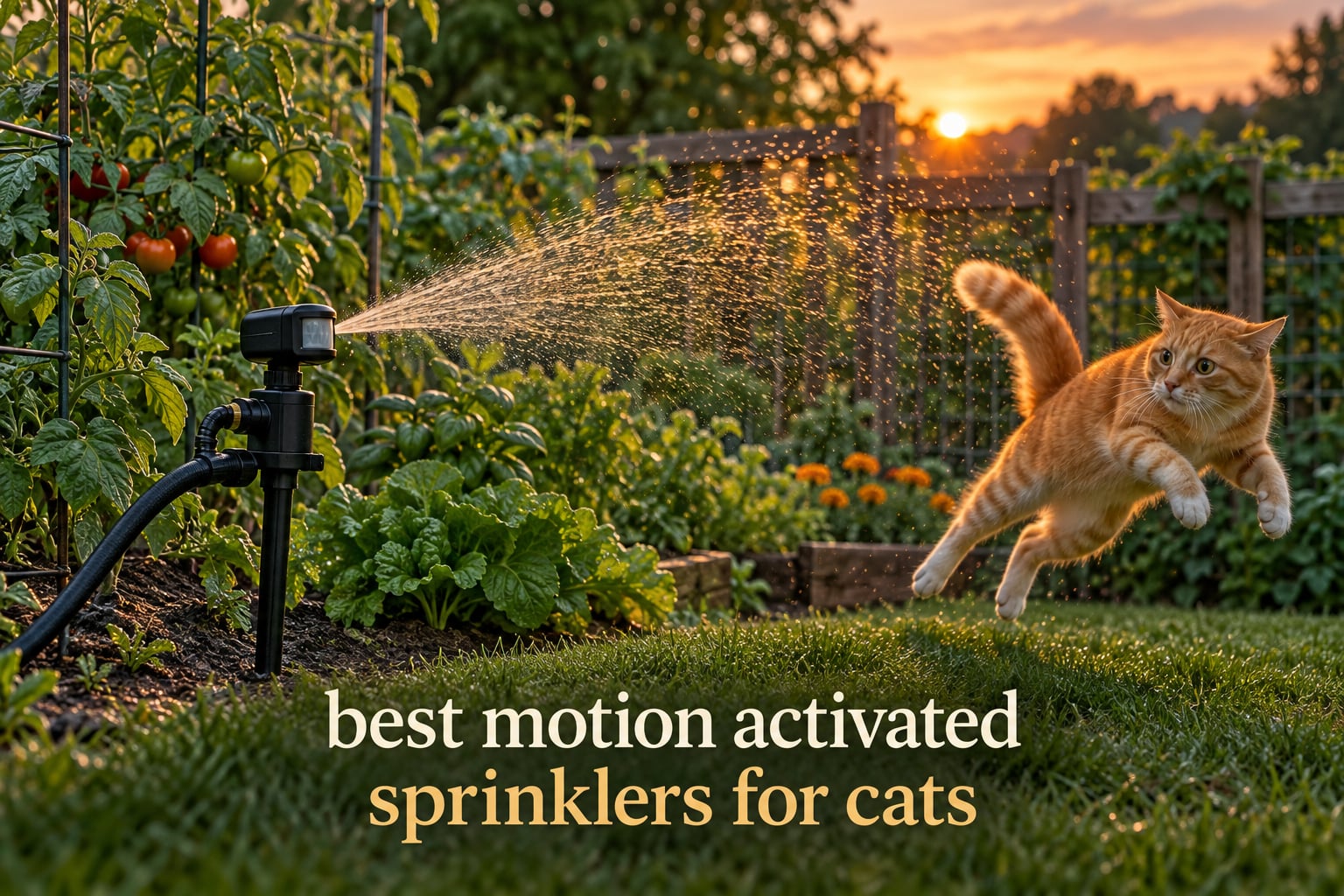 best motion activated sprinklers for cats