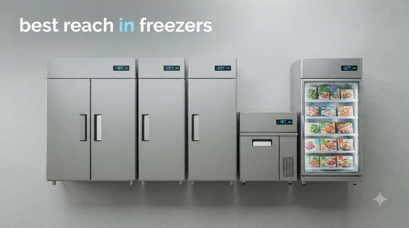 best reach in freezers