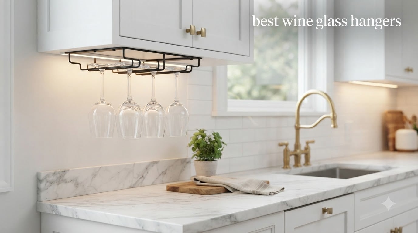 best wine glass hangers