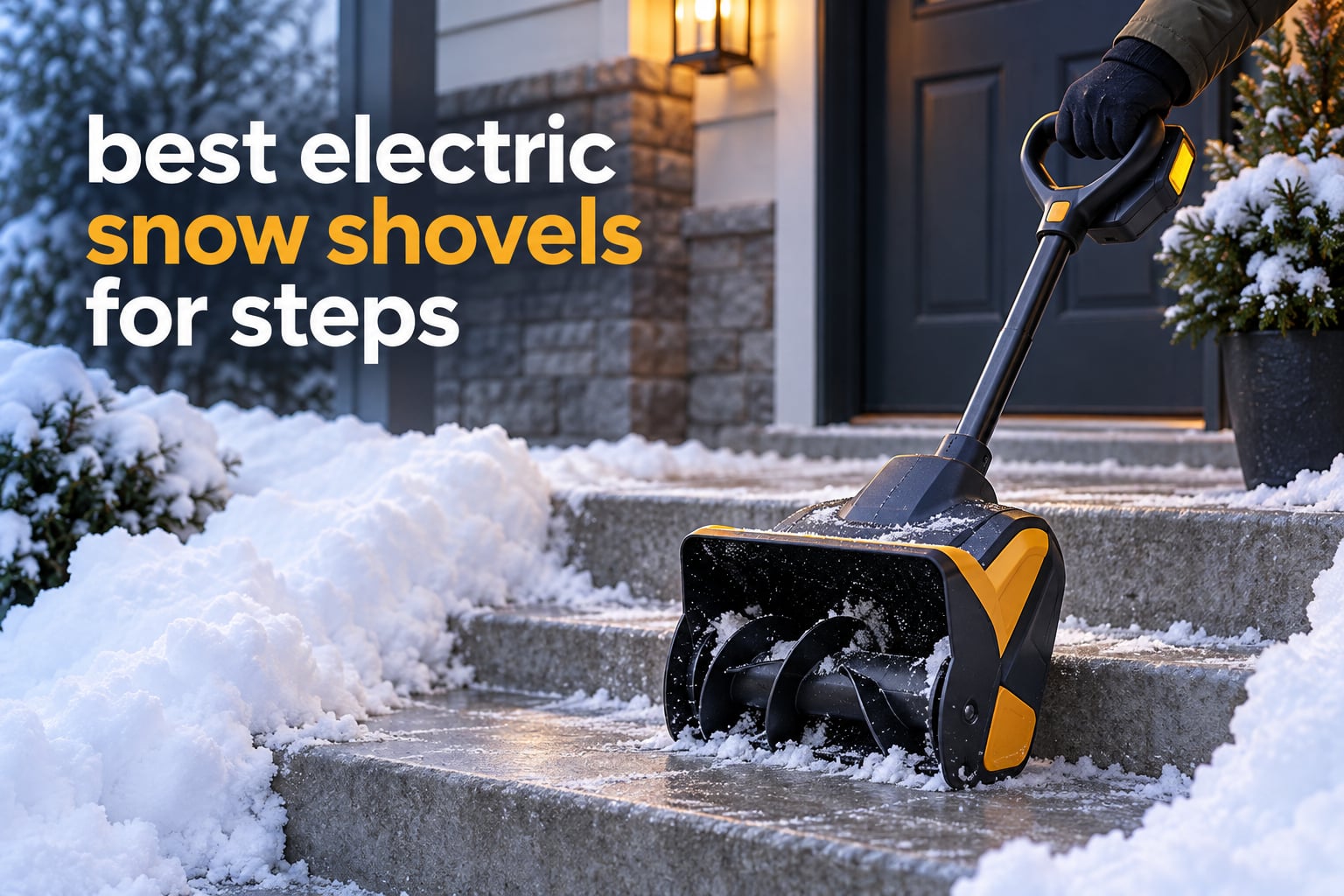 best electric snow shovels for steps