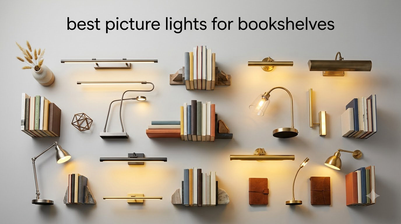 best picture lights for bookshelves