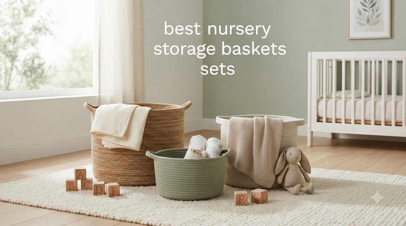 best nursery storage baskets sets