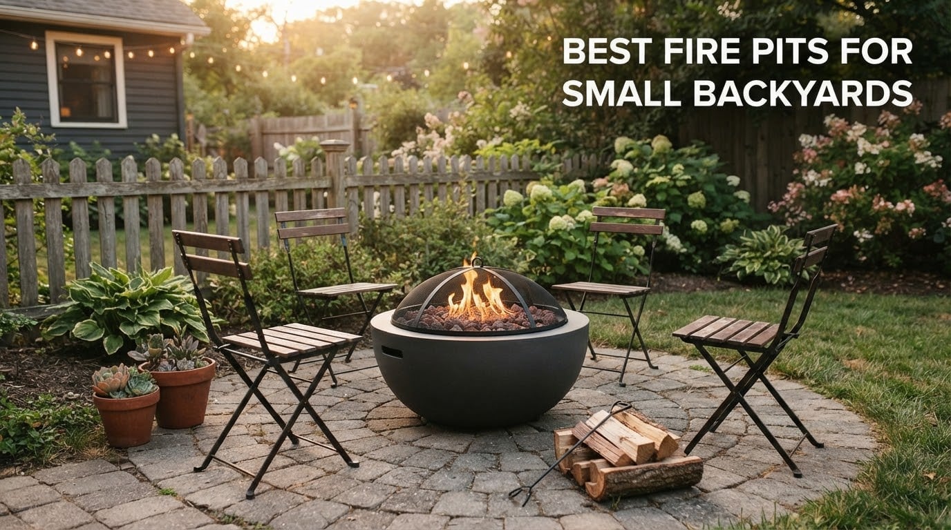 best fire pits for small backyards