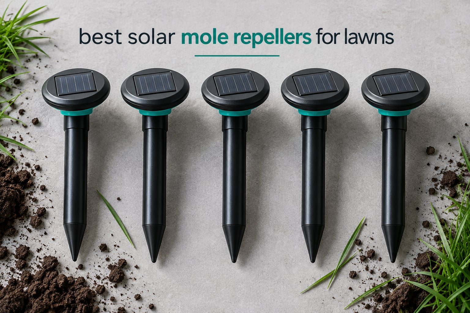 best solar mole repellers for lawns