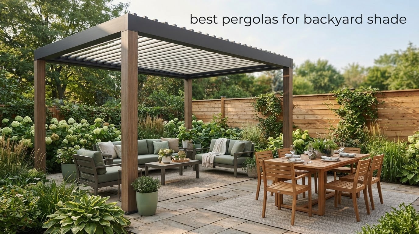 best pergolas for backyard shade