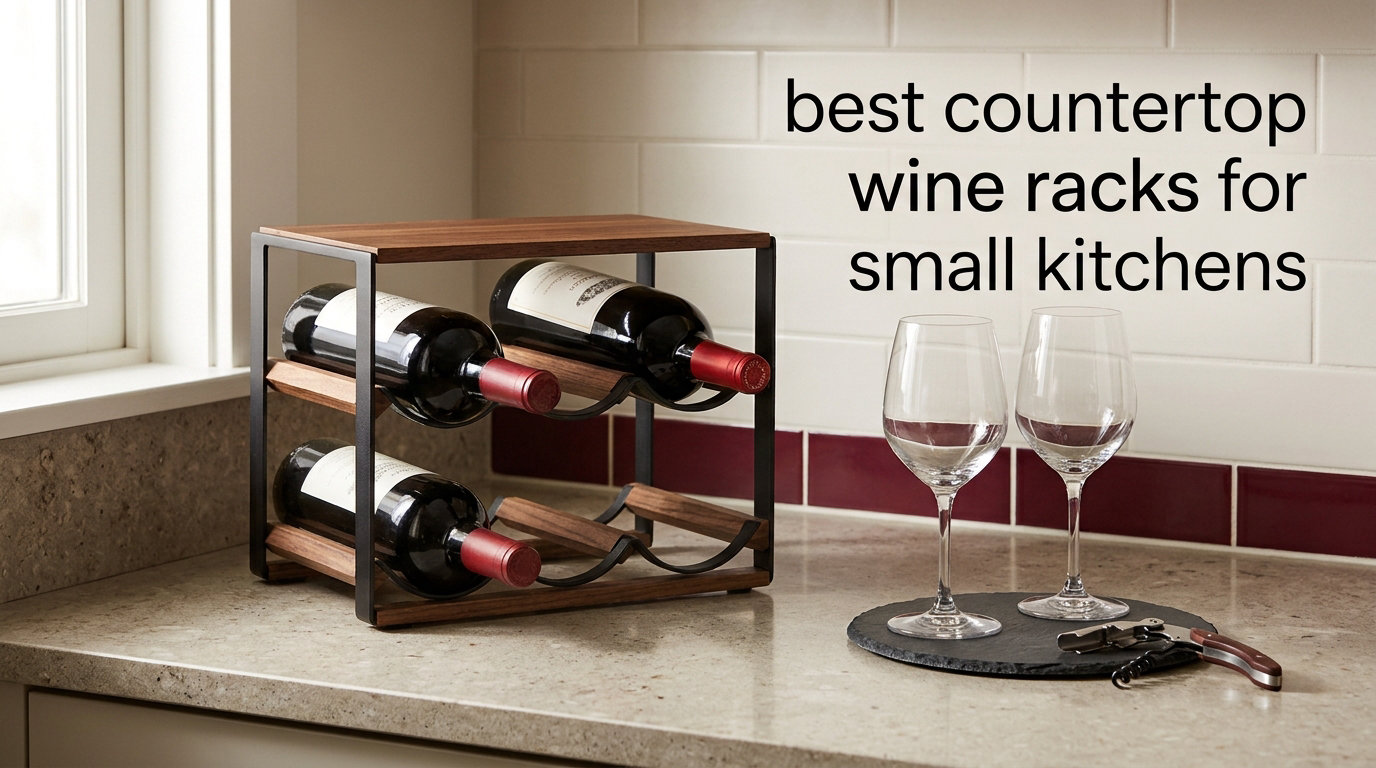 best countertop wine racks for small kitchens