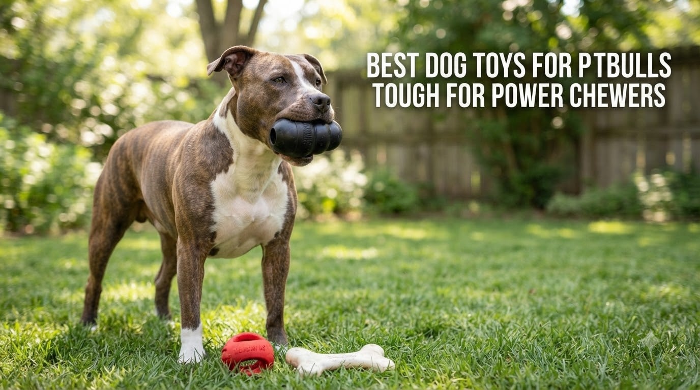 best dog toys for pitbulls tough for power chewers