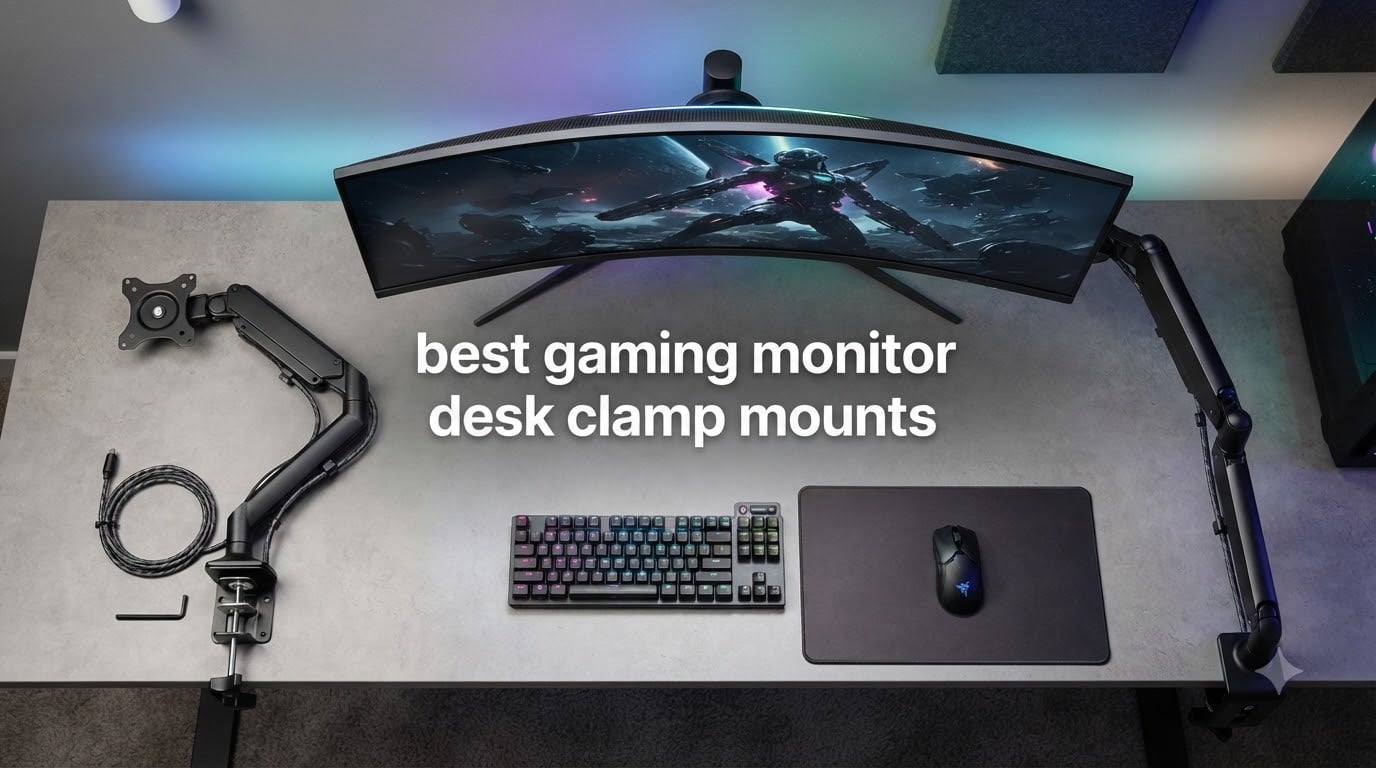 best gaming monitor desk clamp mounts