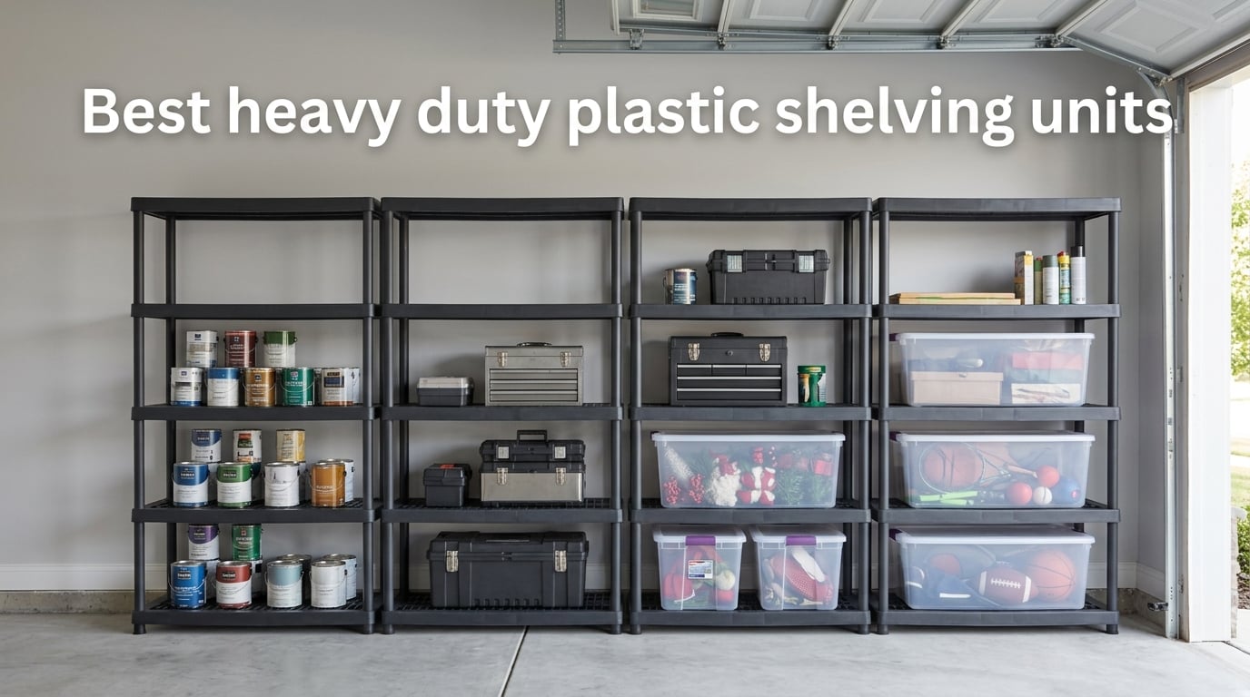 Best heavy duty plastic shelving units