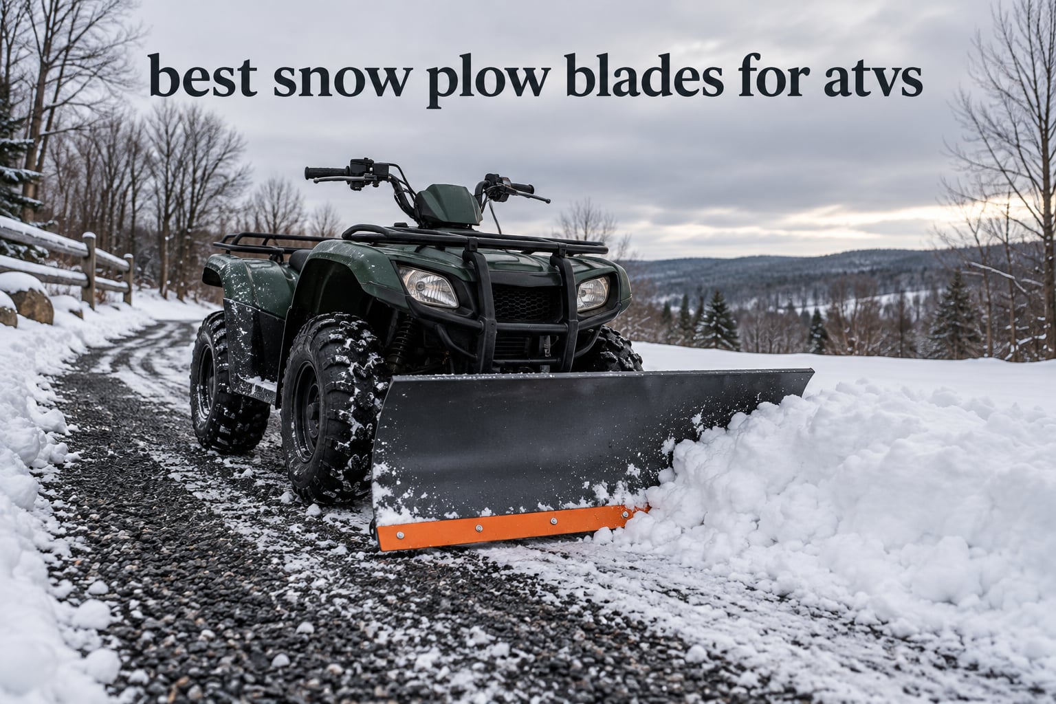 best snow plow blades for atvs