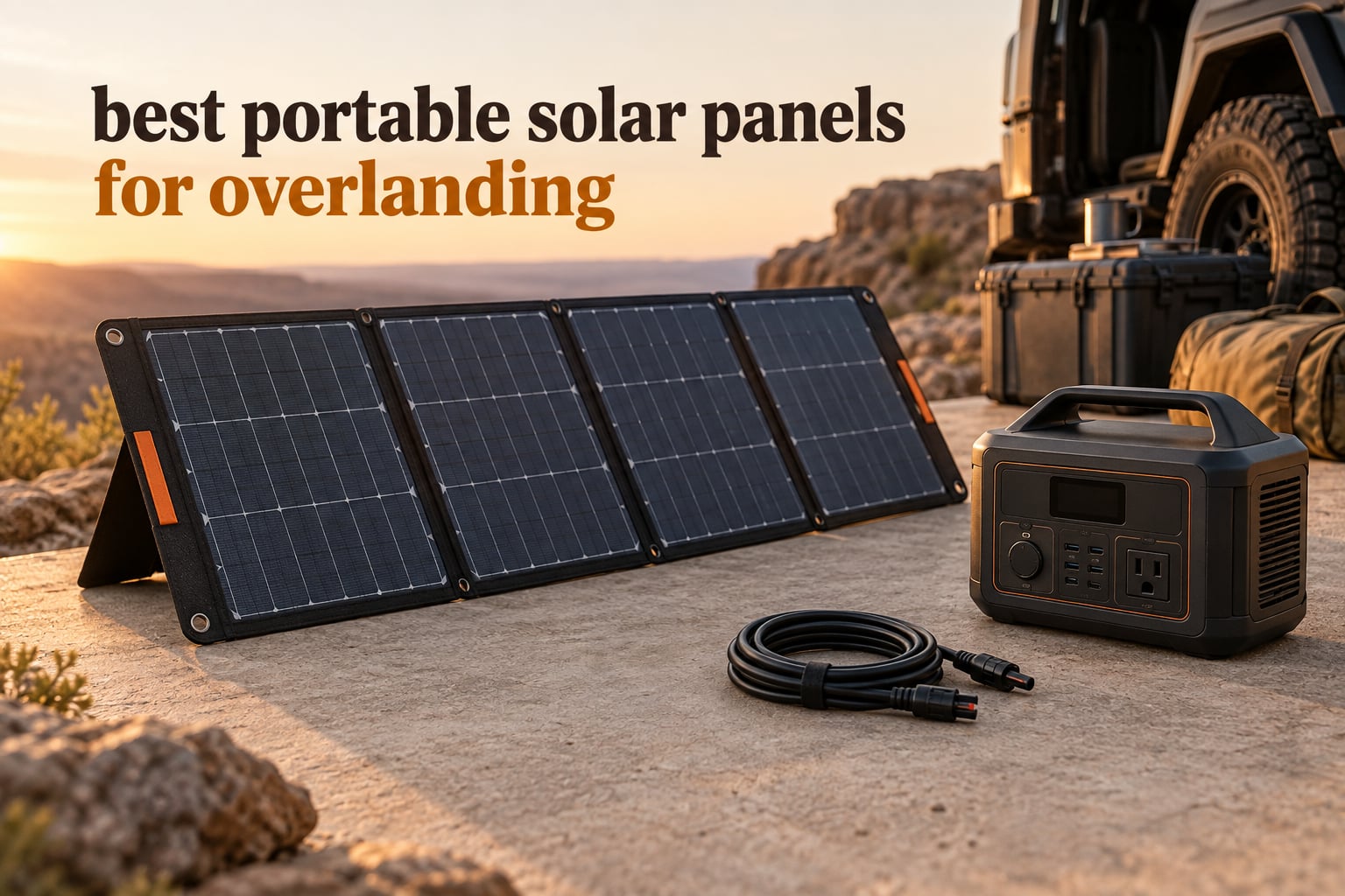 best portable solar panels for overlanding