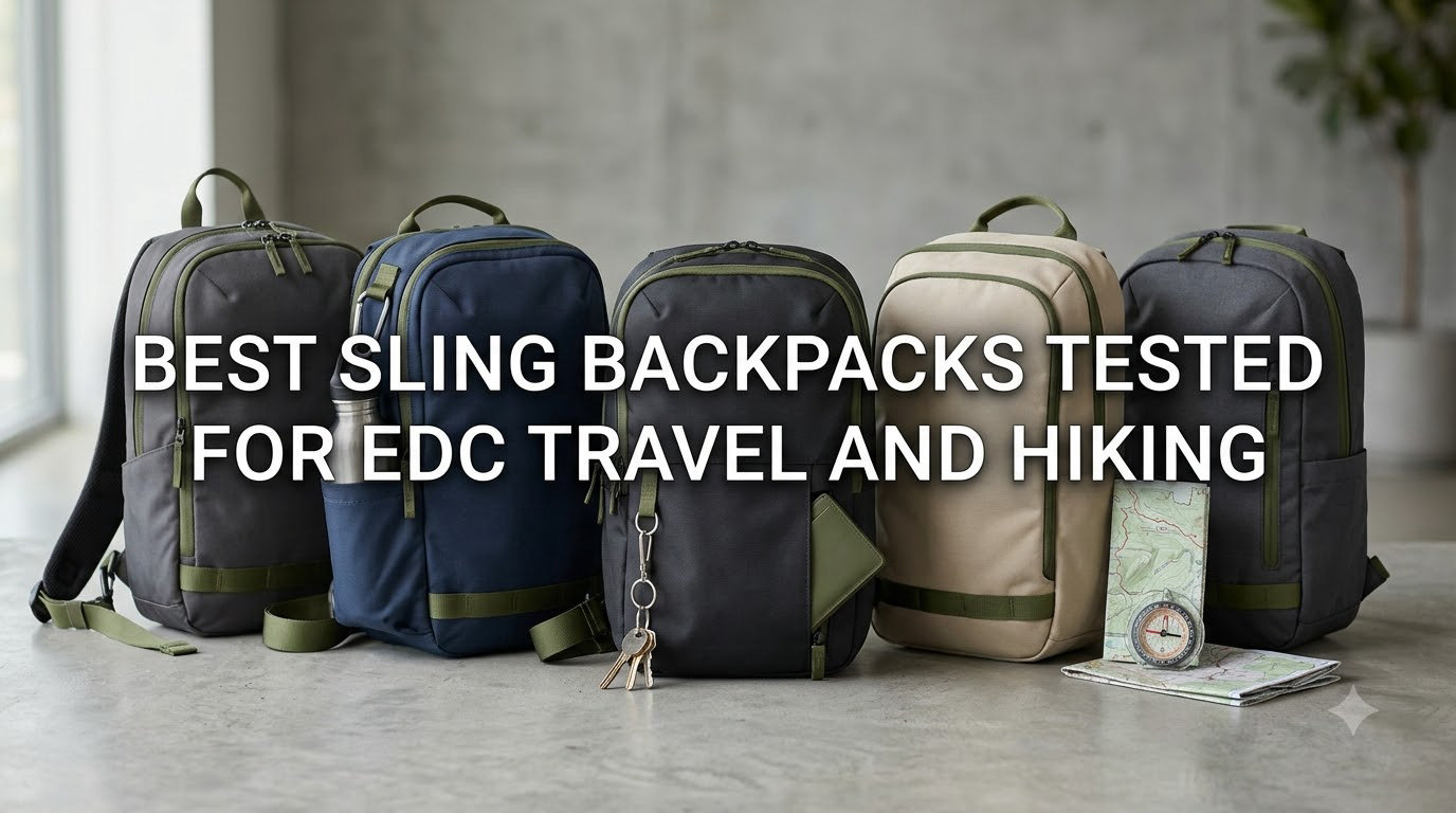 best sling backpacks tested for edc travel and hiking