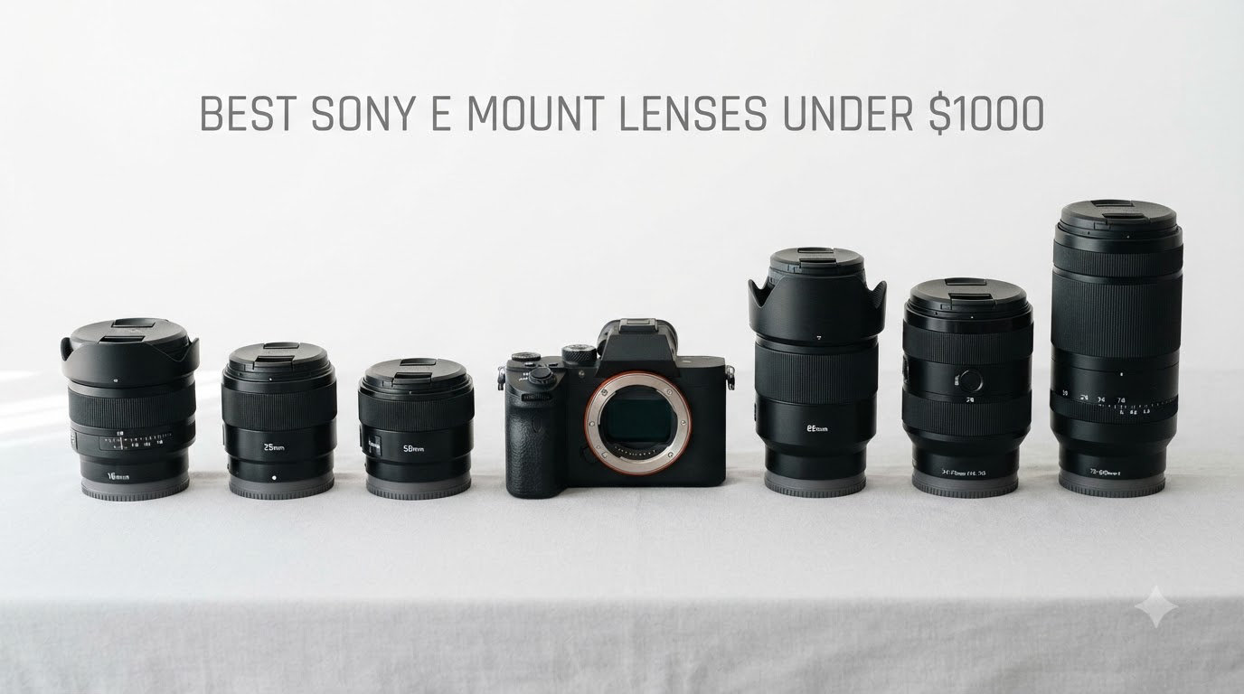 best sony e mount lenses under $1000