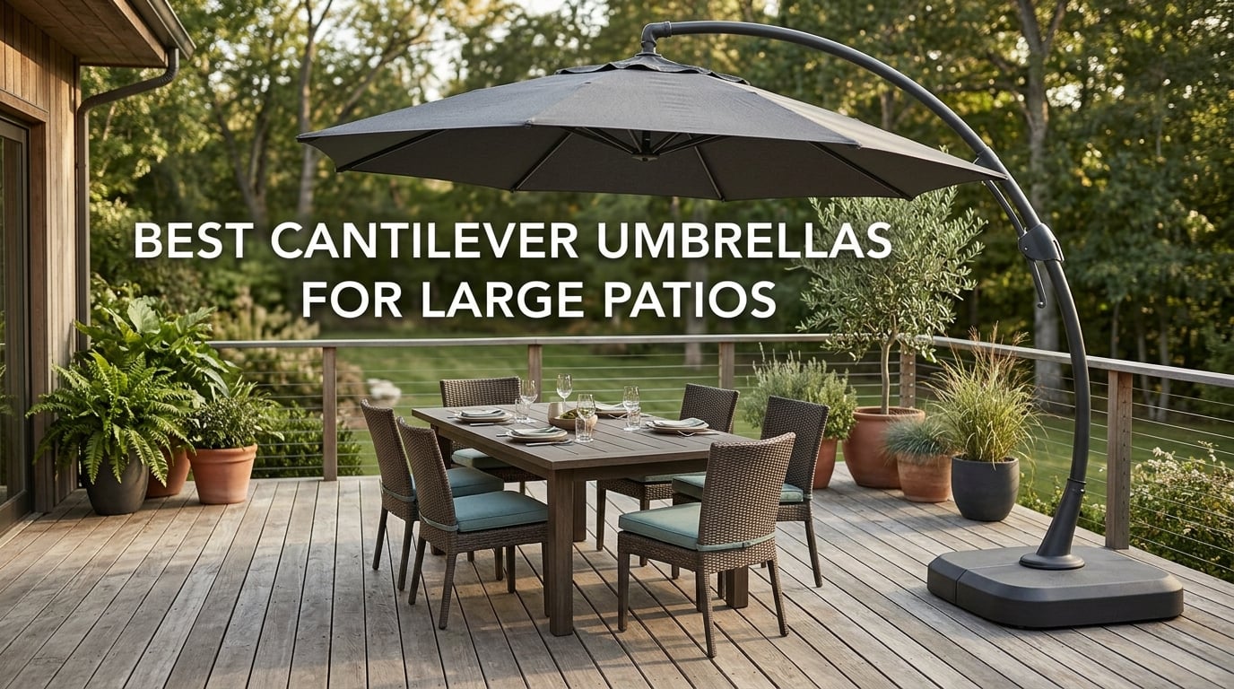 best cantilever umbrellas for large patios