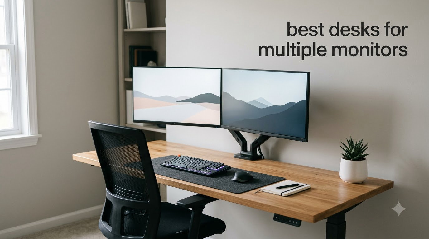 best desks for multiple monitors