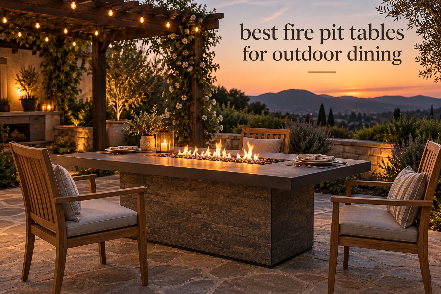 best fire pit tables for outdoor dining