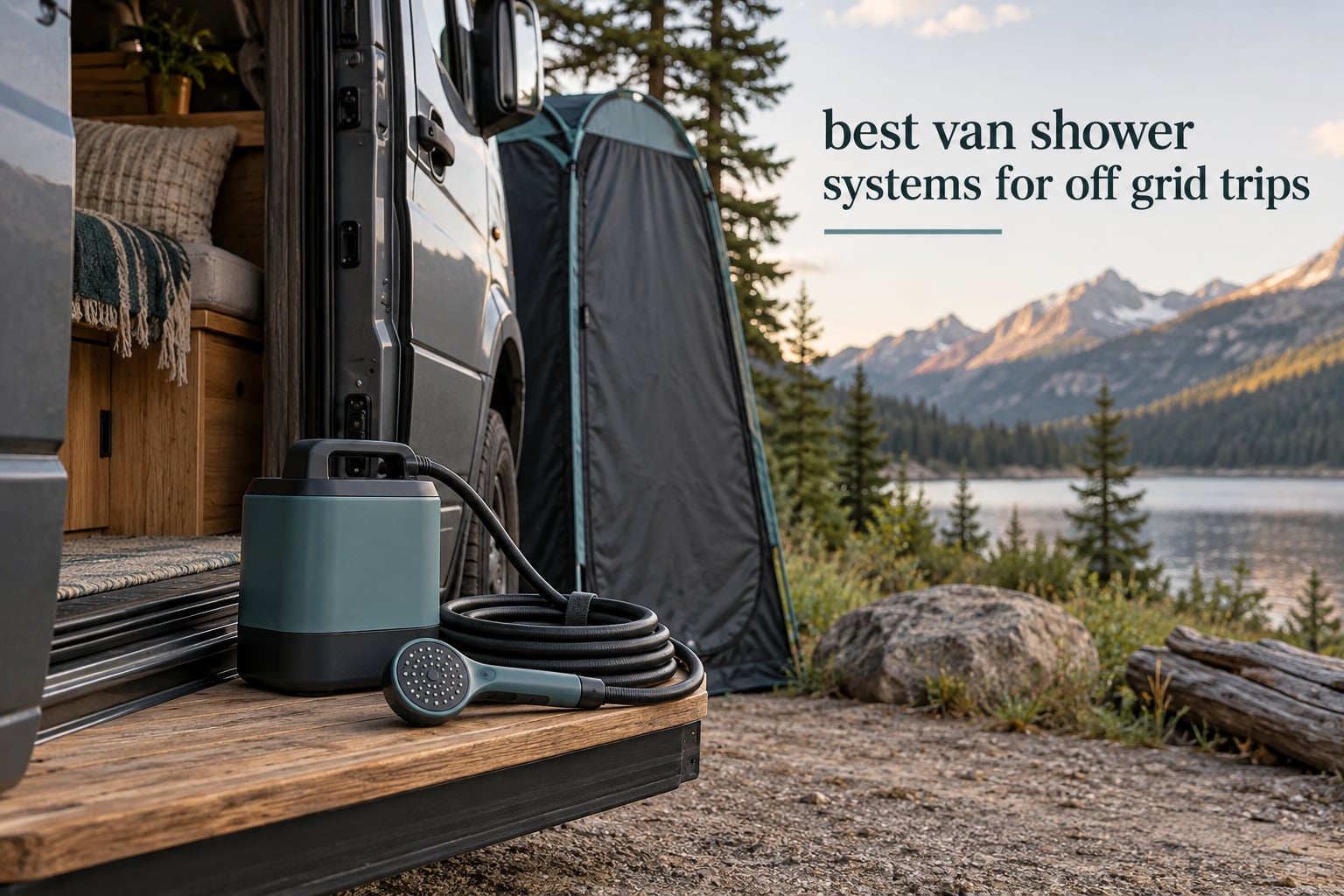 best van shower systems for off grid trips