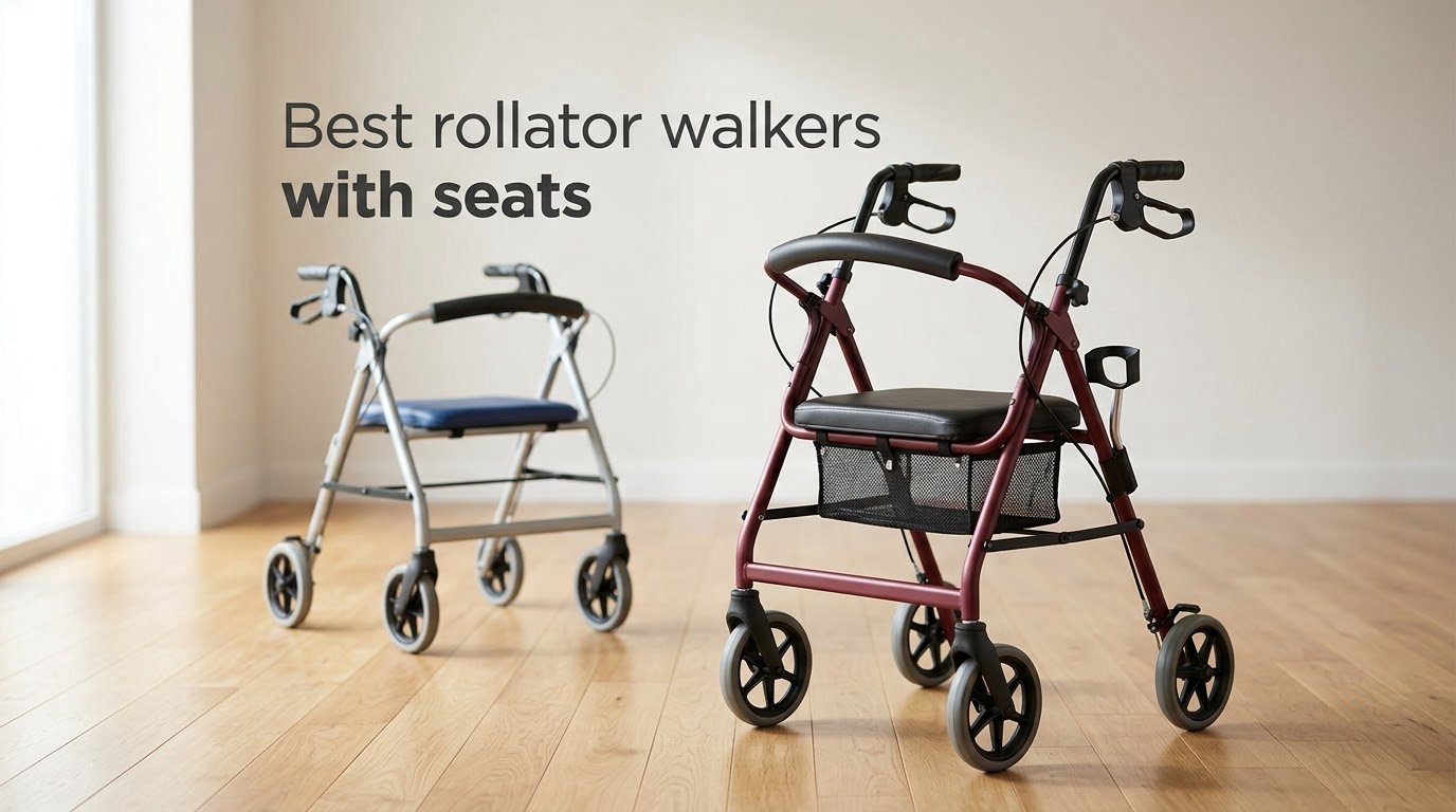 Best rollator walkers with seats