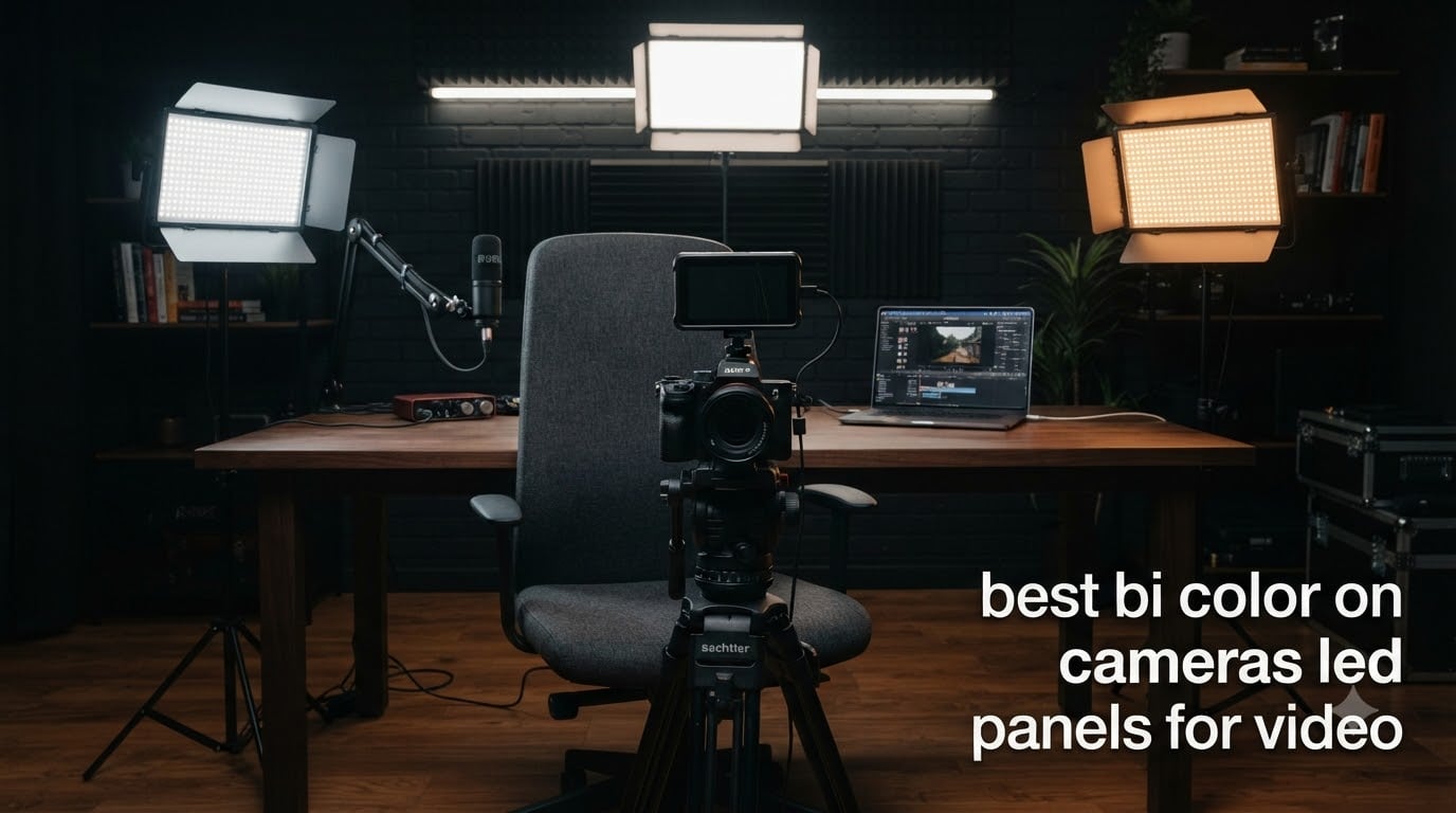 best bi color on cameras led panels for video